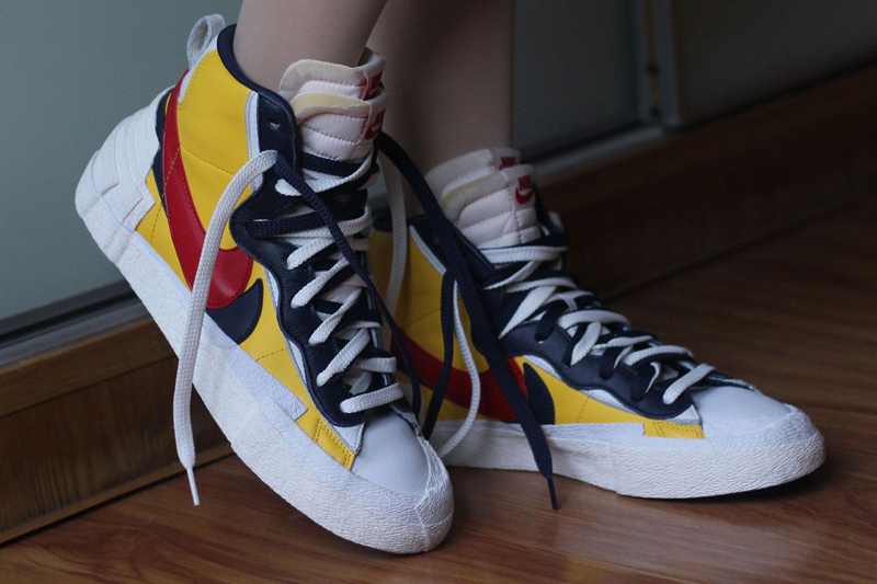 nike/耐克 x sacai blazer 联名 解构 板鞋 中帮休闲鞋 bv0072-001