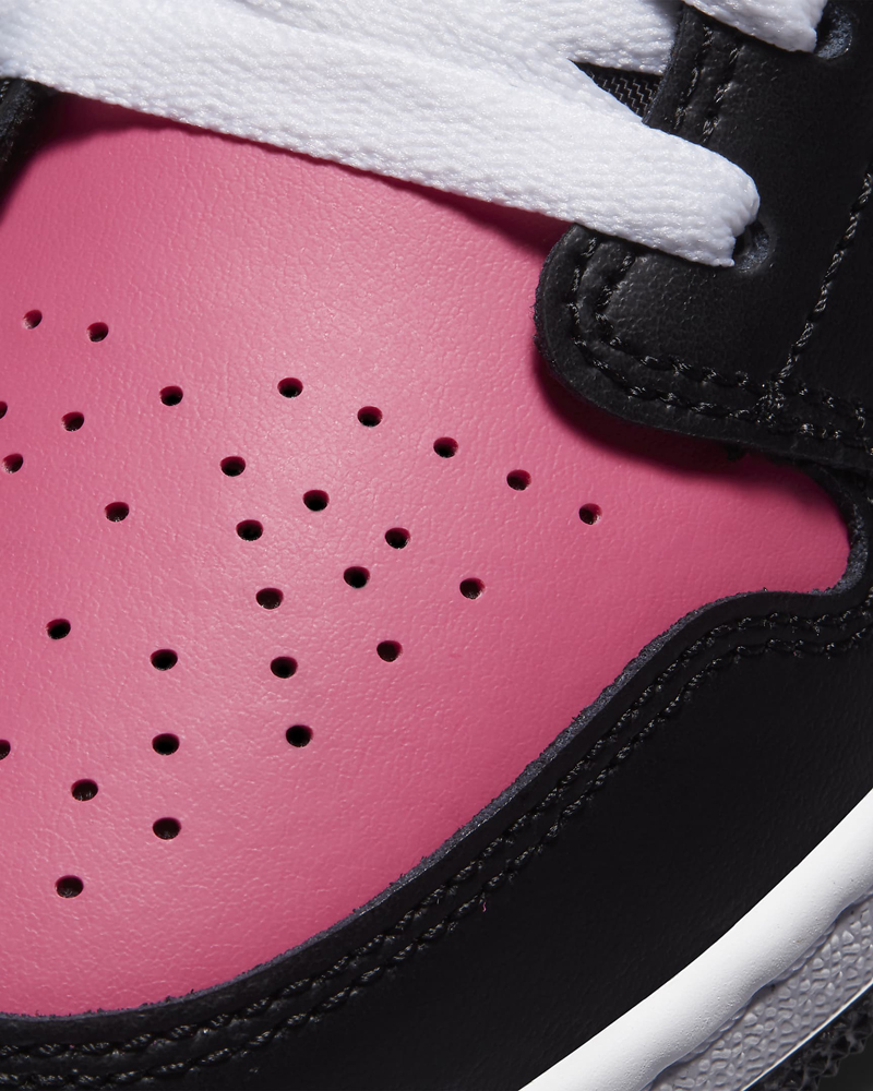 nike air jordan 1 low aj1 黑白粉 黑粉脚趾 低帮 554723-106