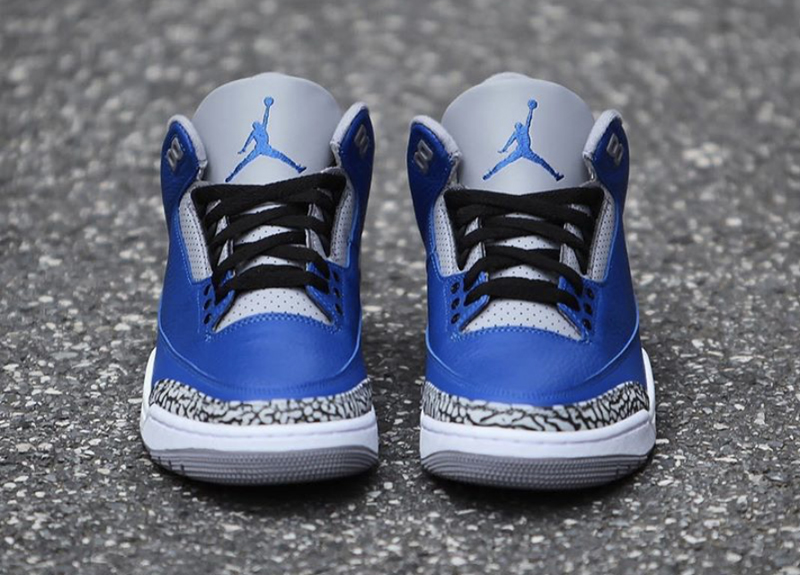 nike air jordan 3 aj3 蓝水泥 皇家蓝 爆裂纹 高帮篮球鞋 ct8532-400