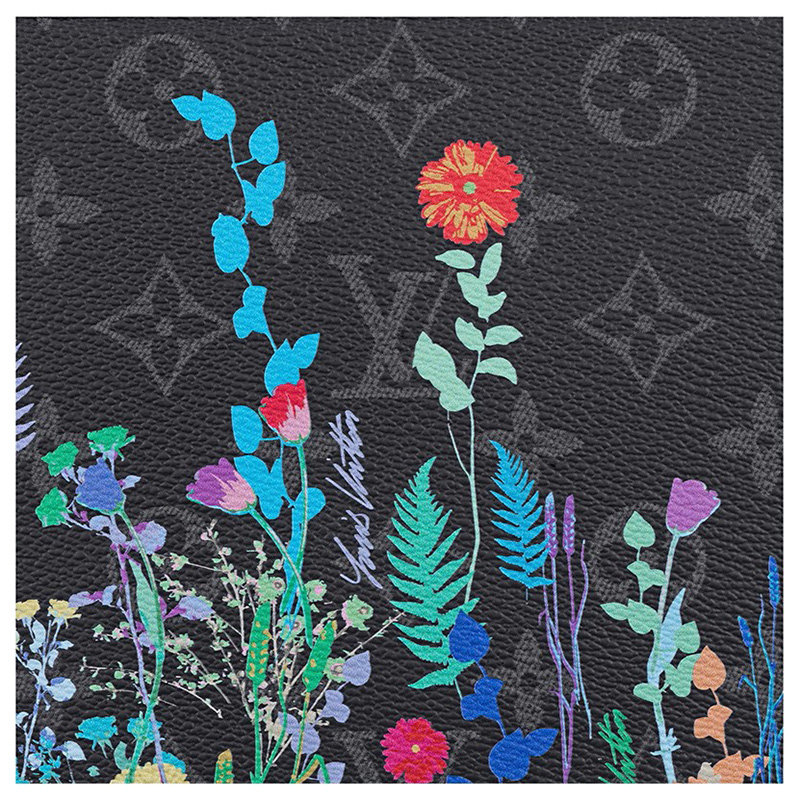 vuitton/路易威登 男女同款 pochette voyage 帆布/配皮花卉印花中号