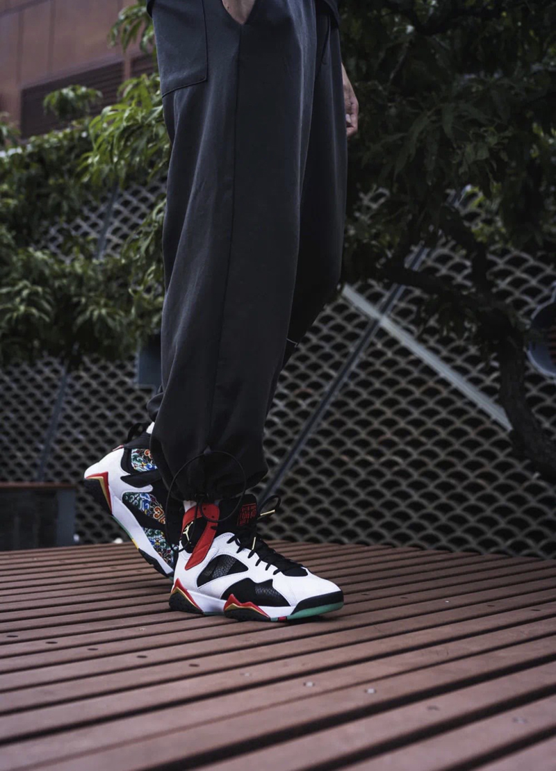 nike篮球鞋 新款限量 air jordan 7 aj7 紫禁之巅 中国祥云 夜光 情侣