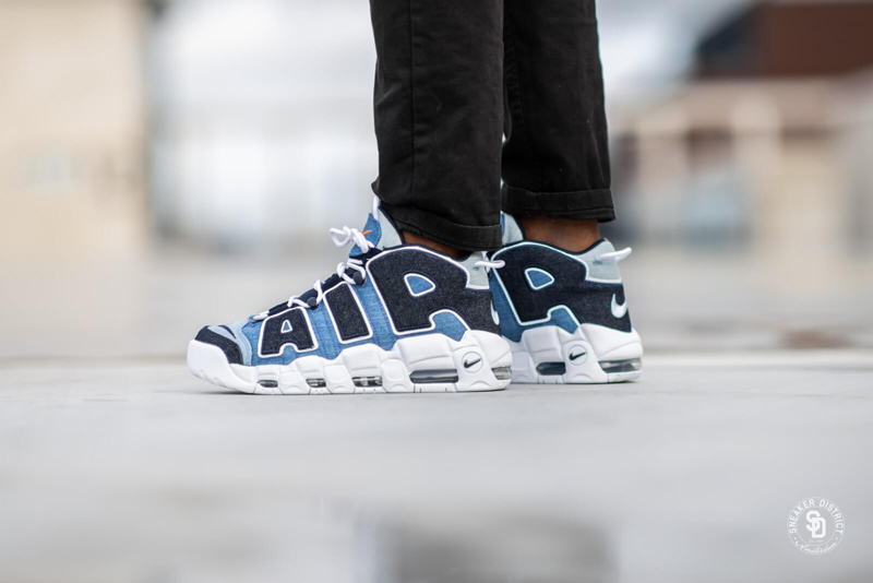 nike/耐克 篮球鞋 air more uptempo 皮蓬 大air 牛仔蓝 丹宁 男女