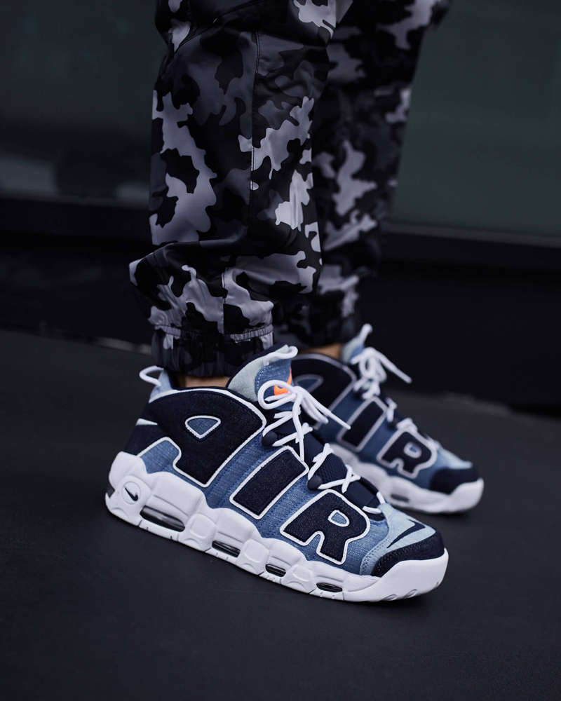 nike/耐克 篮球鞋 air more uptempo 皮蓬 大air 牛仔蓝 丹宁 男女