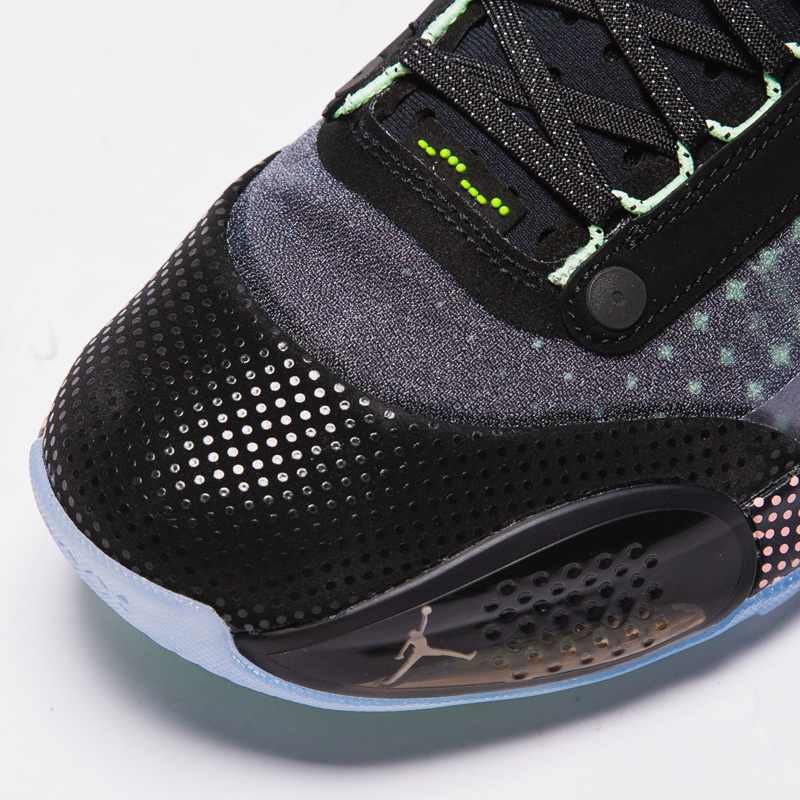 nike耐克篮球鞋2020新款airjordan34lowvaporgreenaj34黑绿运动鞋cz
