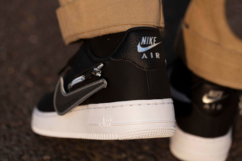 nike/耐克 休闲鞋 2020秋冬新款 air force 1 af1拉链换钩 解构 黑白