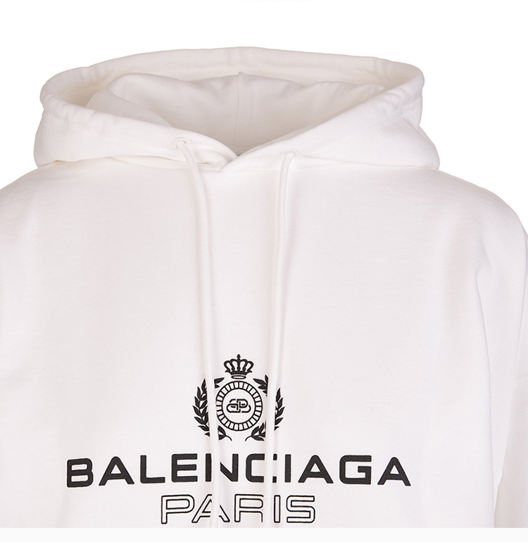 balenciaga/巴黎世家 女士白色连帽棉卫衣 578135-tgv70-9000