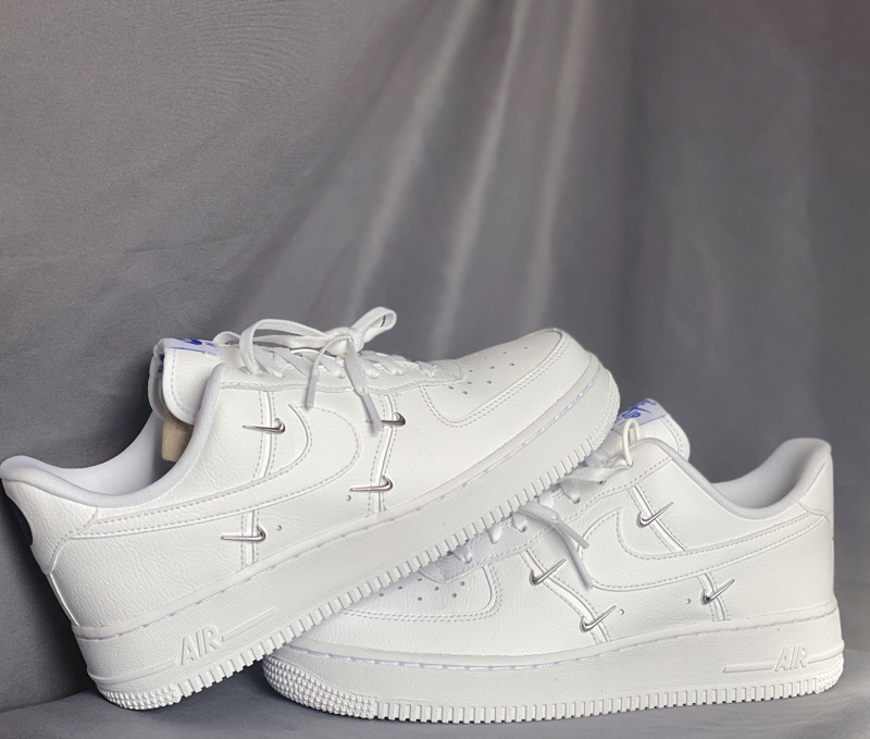 nike/耐克 air force 1 07 lx chrome luxe 20秋冬 男女同款 af1 四钩