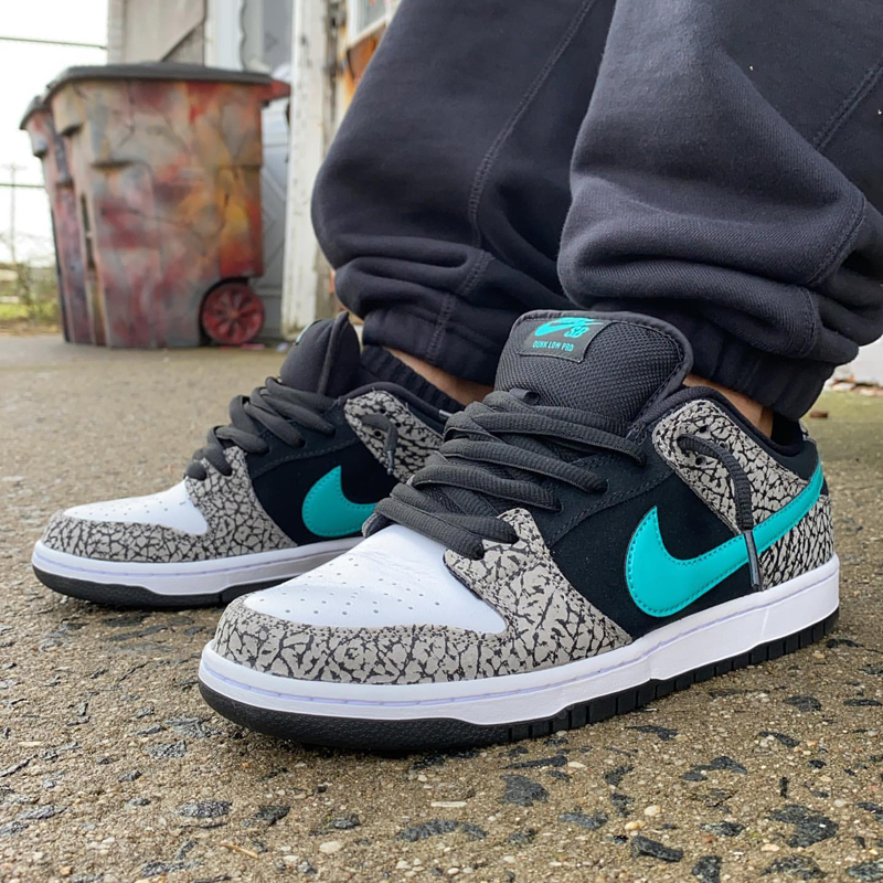 nike/耐克 sb dunk low elephant 男女同款 大象 爆裂纹 低帮 情侣