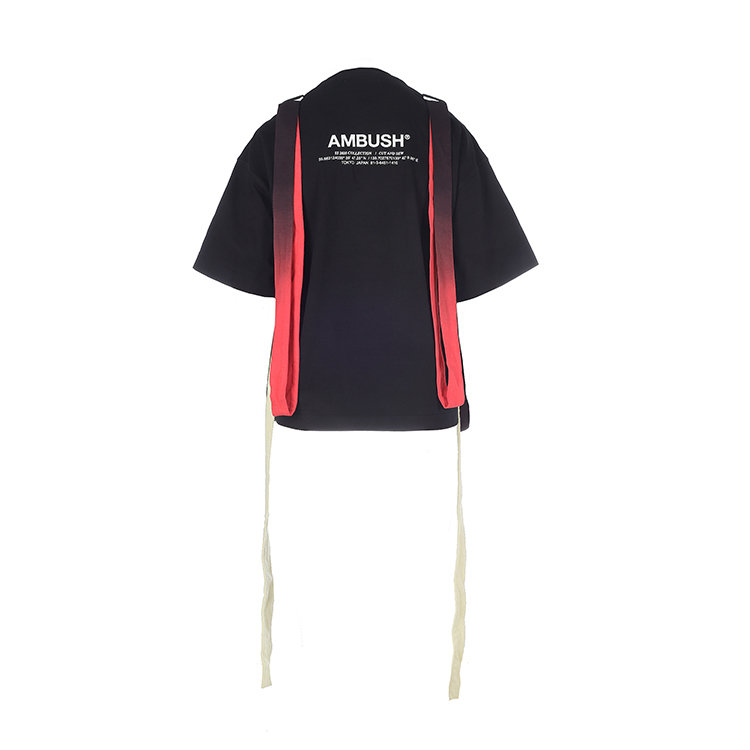 ambush/ambush 时尚百搭 品牌logo 女士黑色棉质短袖t恤 12112073