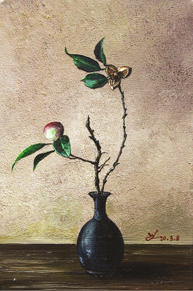 【secoo art寺库艺术 油画1】王晶《禅境Ⅰ》30×20cm