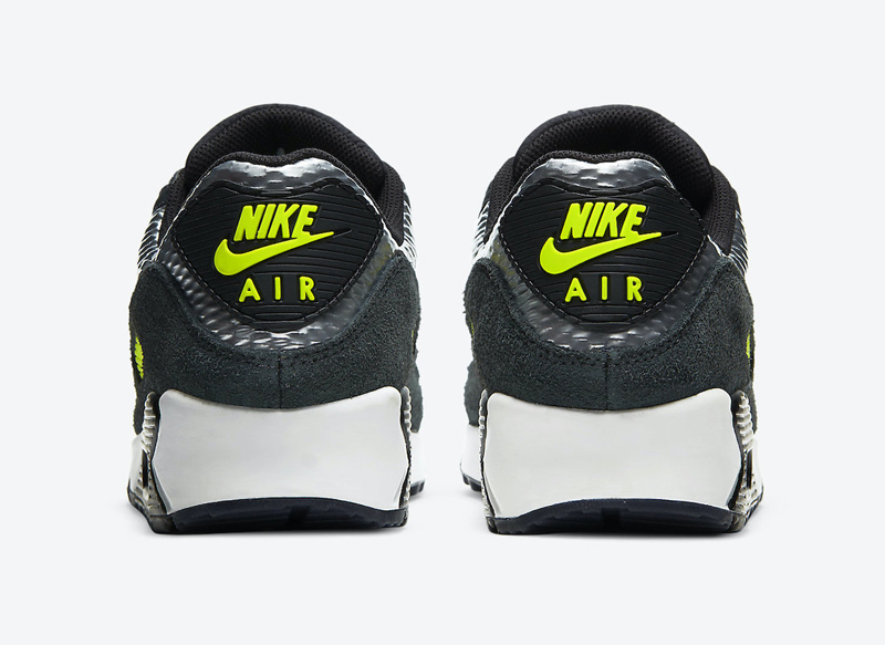 nike/耐克 air max 90 20秋冬 男款 黑绿 3m 复古跑鞋 百搭板鞋 休闲