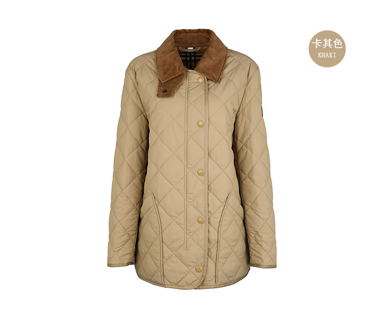 burberry/博柏利时尚休闲女士外套女士薄棉褛女士棉服8021751