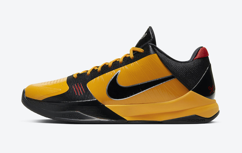 Nike篮球鞋科比, nike/耐克 zoom kobe 5 男女同款 科比5 李小龙 黑黄 篮球鞋 cd4991