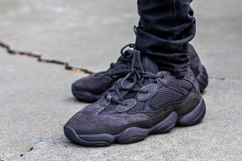 yeezy 500 utility black 男女同款 全黑武士 侃爷 椰子 老爹鞋 2020