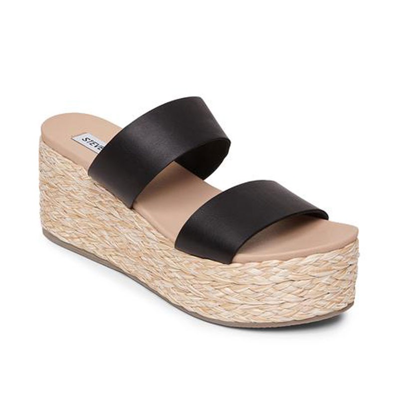 steve madden/steve madden sandal系列 女士 黑色中缝松糕鞋 jolted