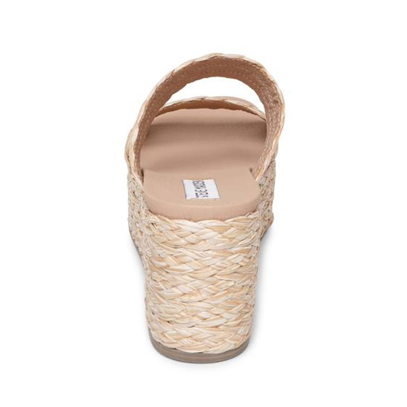 steve madden sandal系列 女士 卡其色中缝松糕鞋 jolted-natural