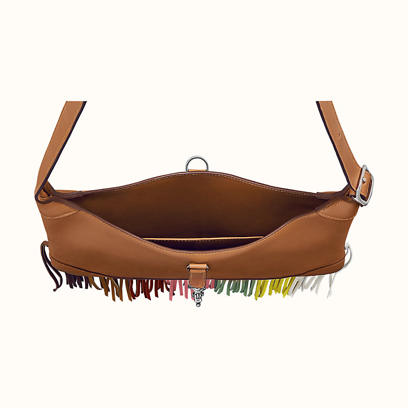 hermes/爱马仕小牛皮bag trim 31流苏彩虹斜挎包 h079227ckab 【预计4