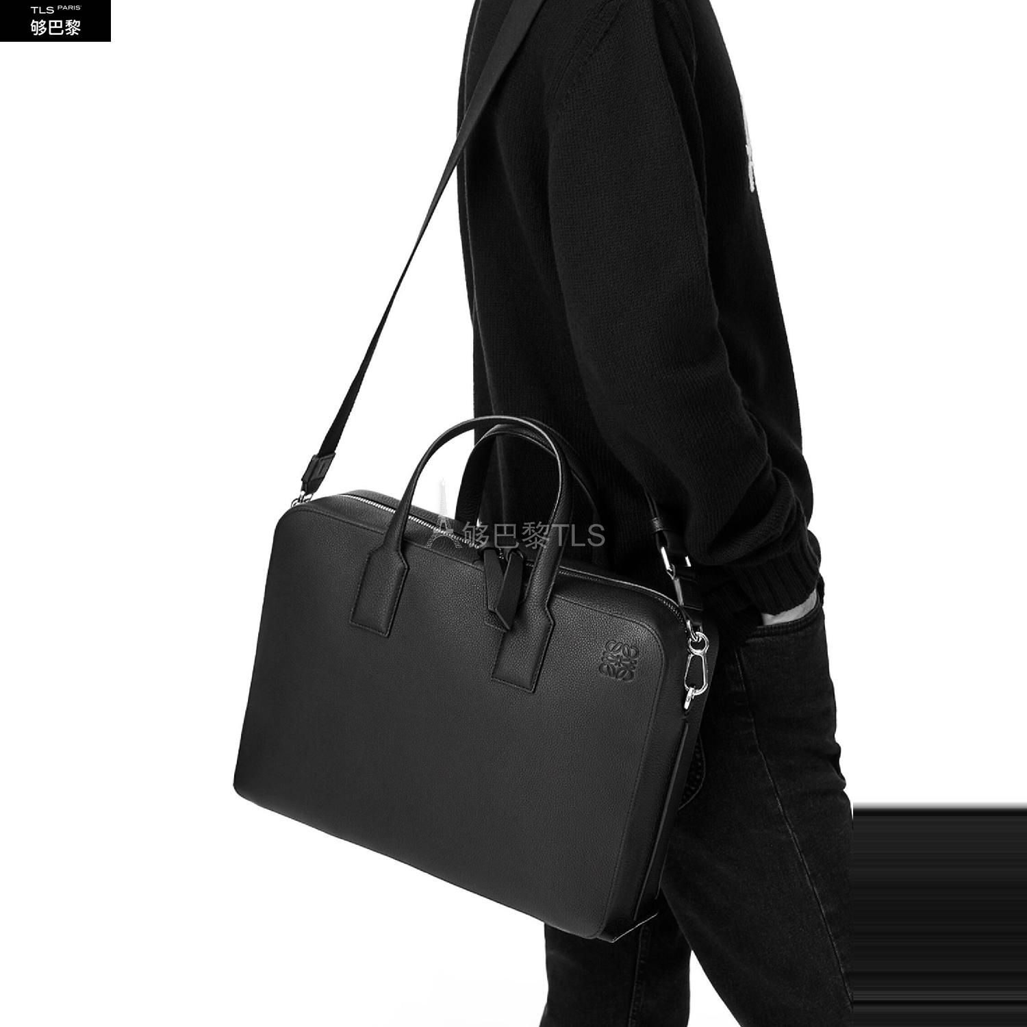 【包邮包税】 loewe罗意威 21年春夏 男士 公文包 牛皮革 goya 公文包