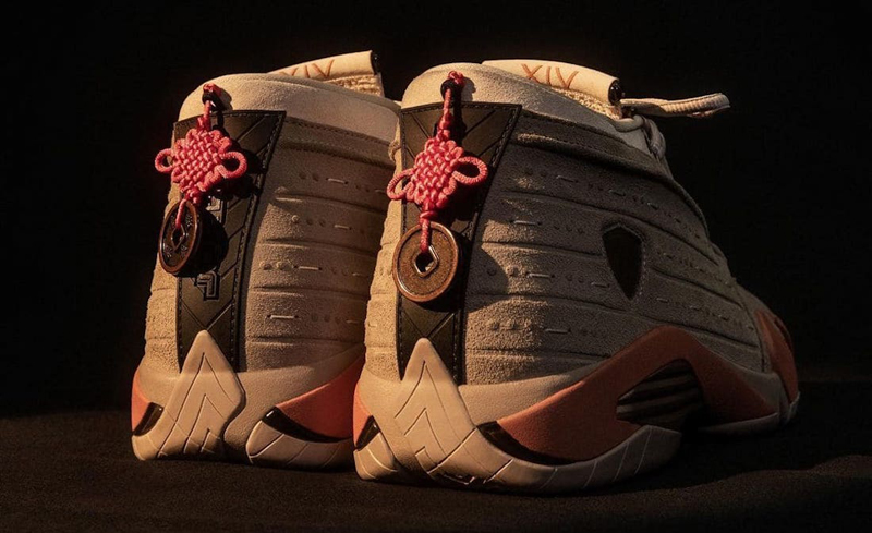 air jordan 14 low x clot "terracotta" 男女同款 aj14 兵马俑 陈