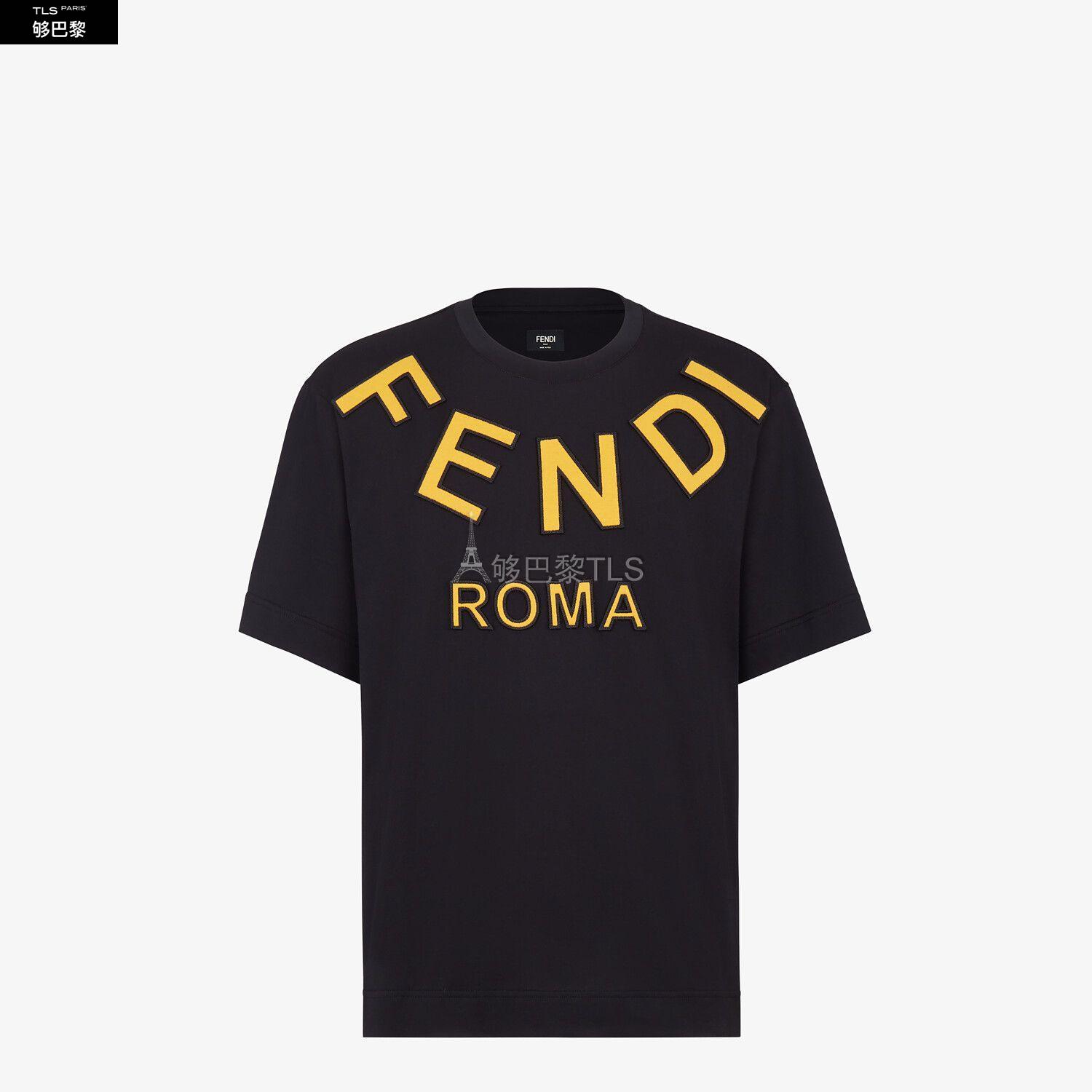 【包邮包税 fendi芬迪 21年春夏 男士 短袖t恤 t-shirt en coton