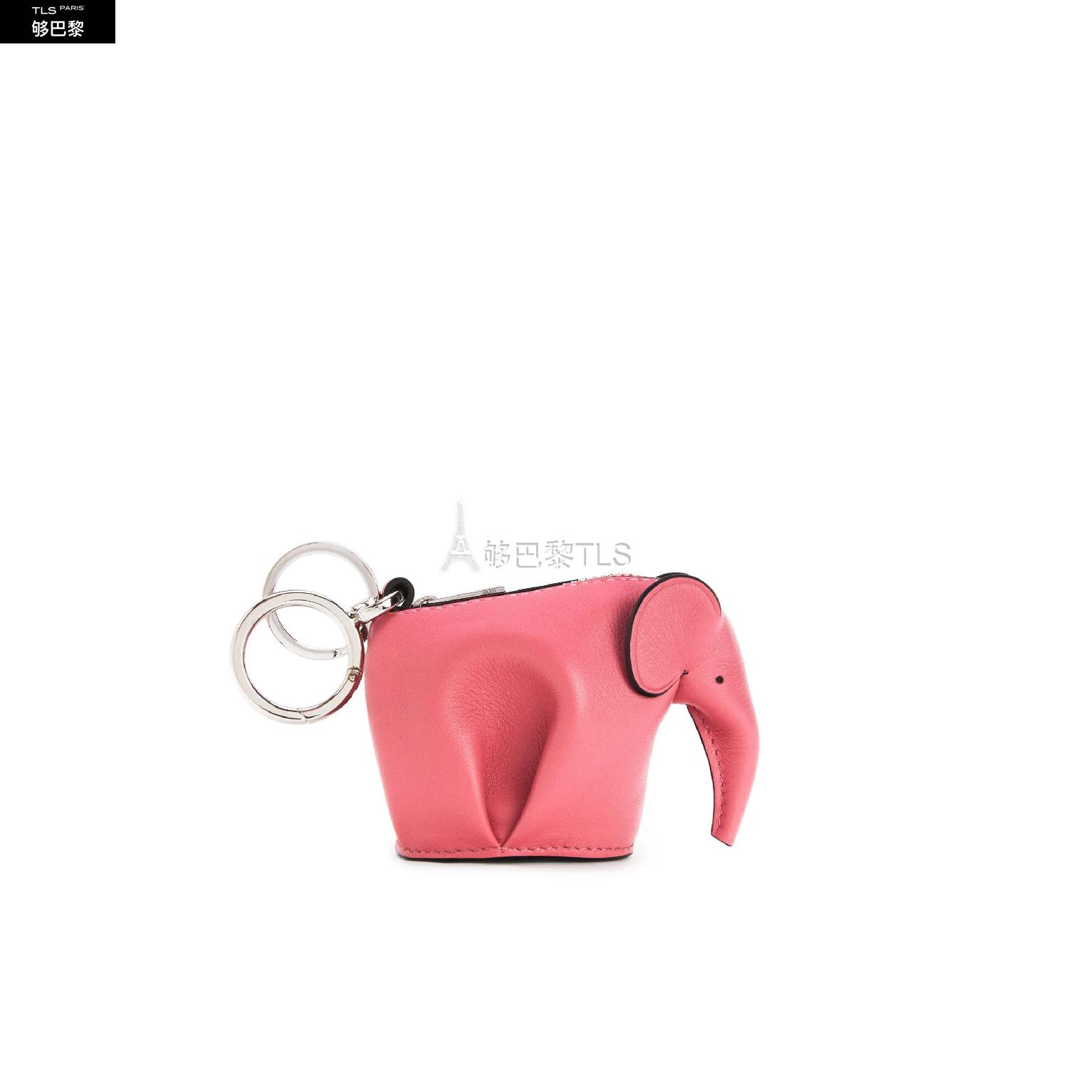 【包邮包税】 loewe罗意威 21年春夏 女士 挂饰 经典牛皮革小象挂饰