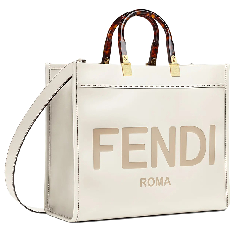 【包税】fendi/芬迪 21早春新款 白色皮革 fendi roma"字样 女士