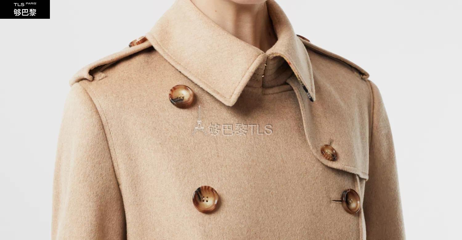 【包邮包税 burberry 21年春夏 女士 羊绒 trench 风衣 80218951