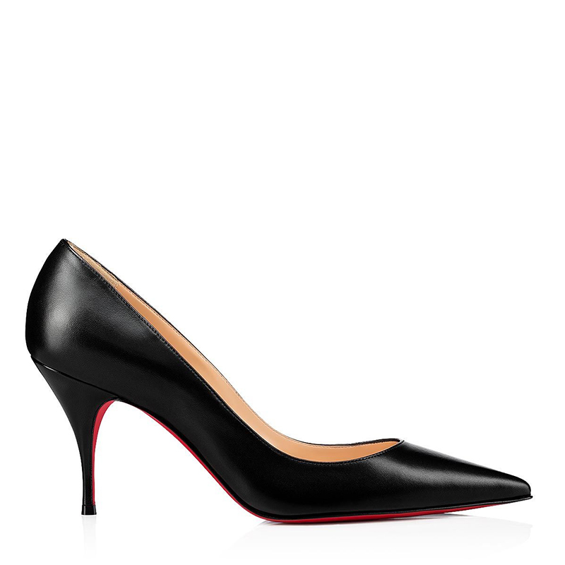 louboutin/克里斯提鲁布托 女士黑色皮革克莱尔高跟鞋3190531bk01