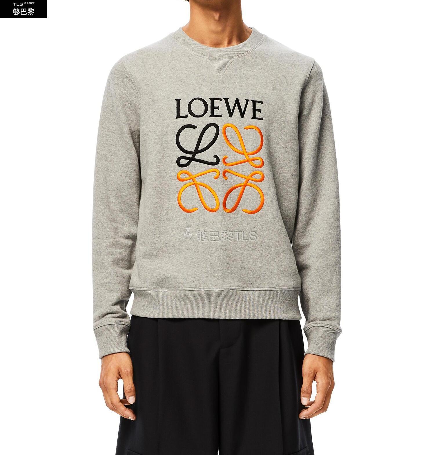 loewe罗意威 21年春夏 男士 针织衫 棉质 anagram 刺绣卫衣 h6109900