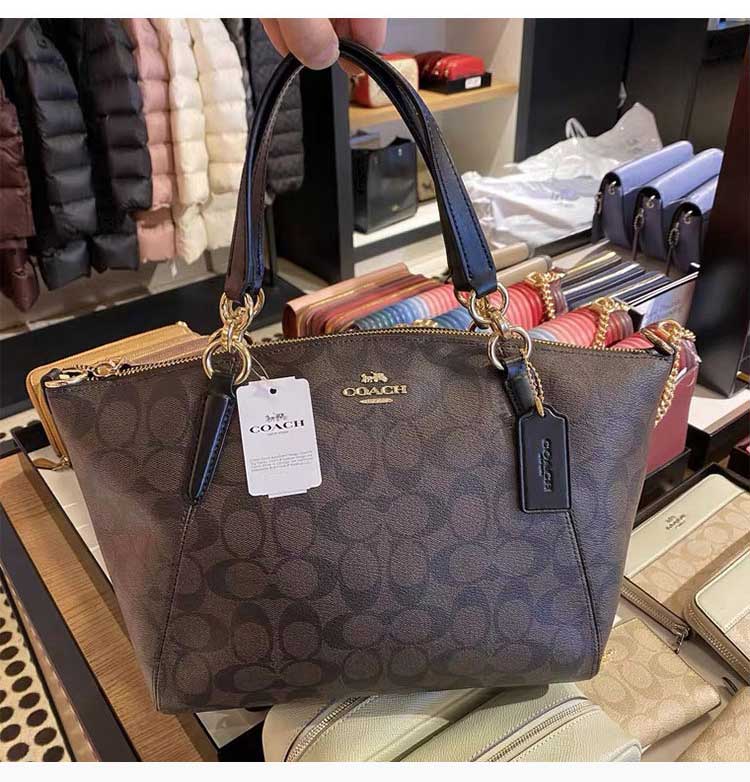 coach/蔻驰 女包 女士饺子包经典中号 手拎单肩斜挎包 f28989