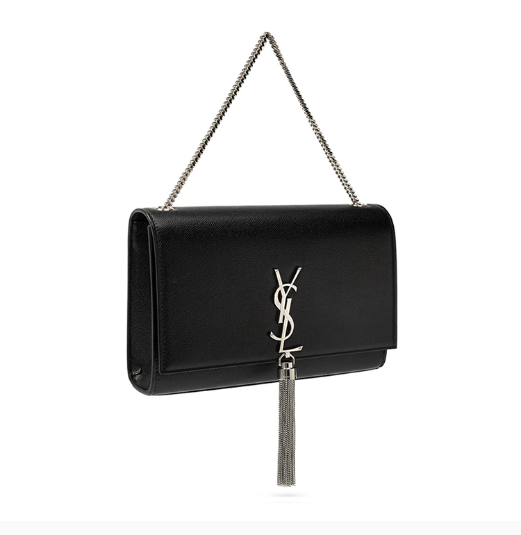 【包税】saint laurent paris/圣罗兰 ysl kate系列中号女士黑色纹理