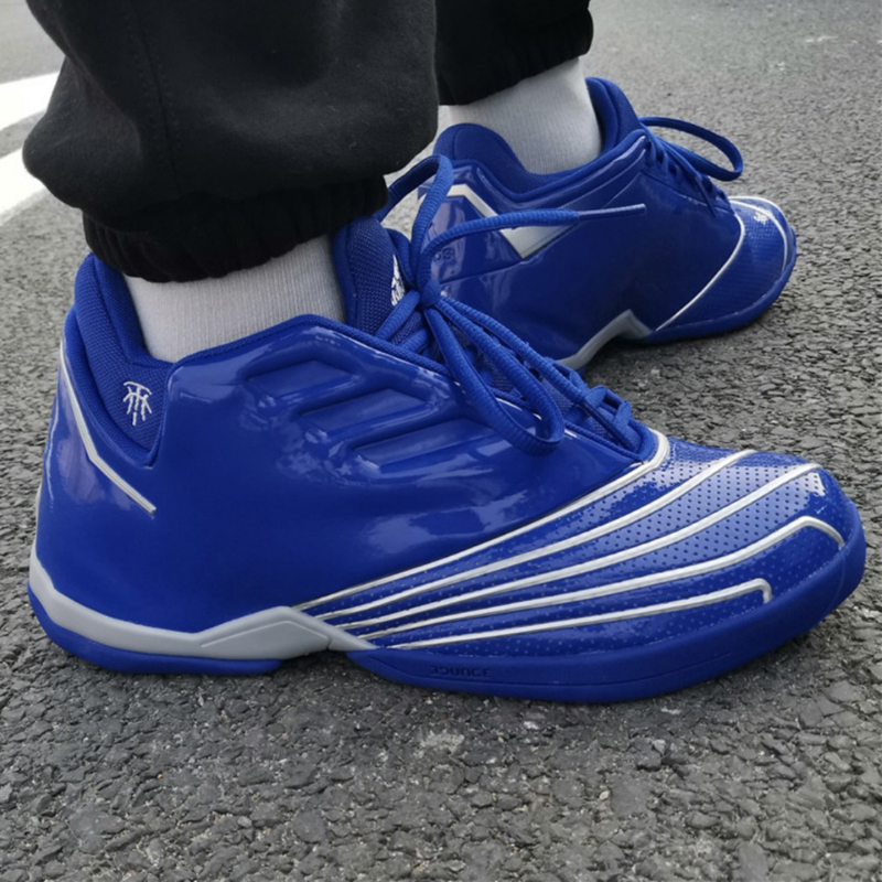 adidas/阿迪达斯 tmac 2 restomod 男款 蓝色 漆皮 全明星 麦迪 经典