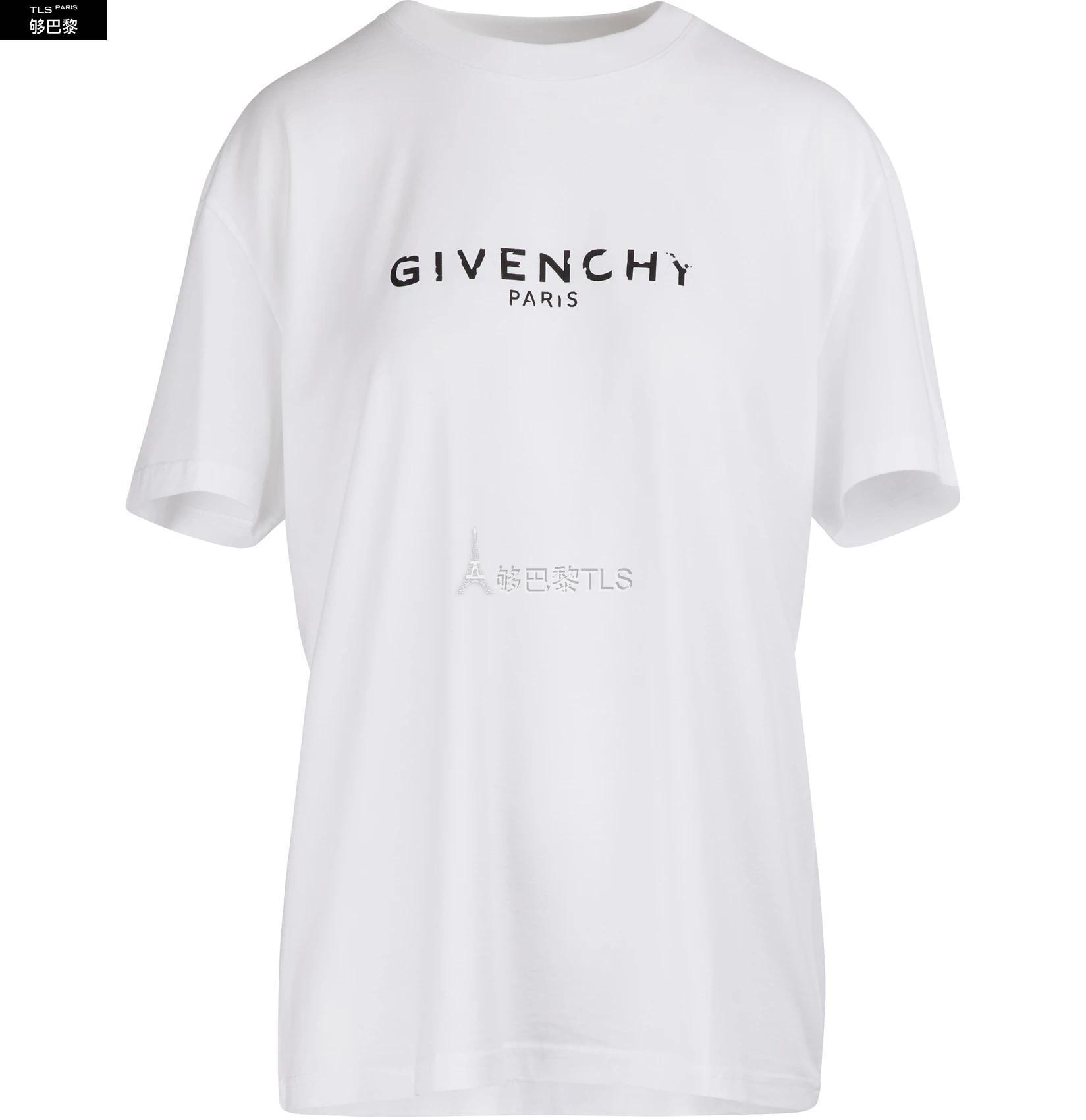 【包邮包税 givenchy纪梵希 21年春夏 女士 短袖t恤 logo t恤 givp