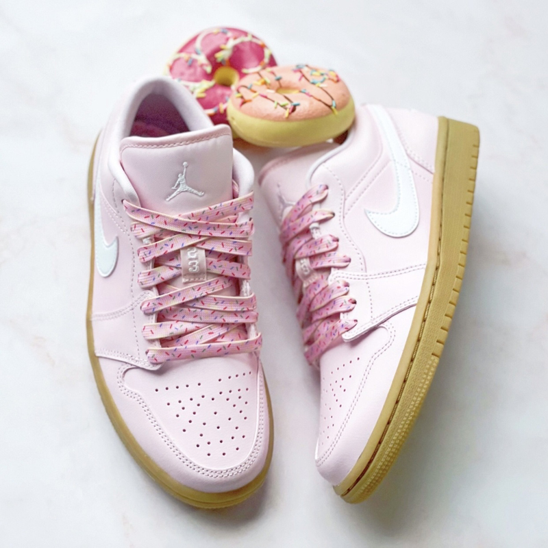 nike/耐克 air jordan 1 low 男女同款 aj1 粉棕 樱花粉 低帮篮球鞋