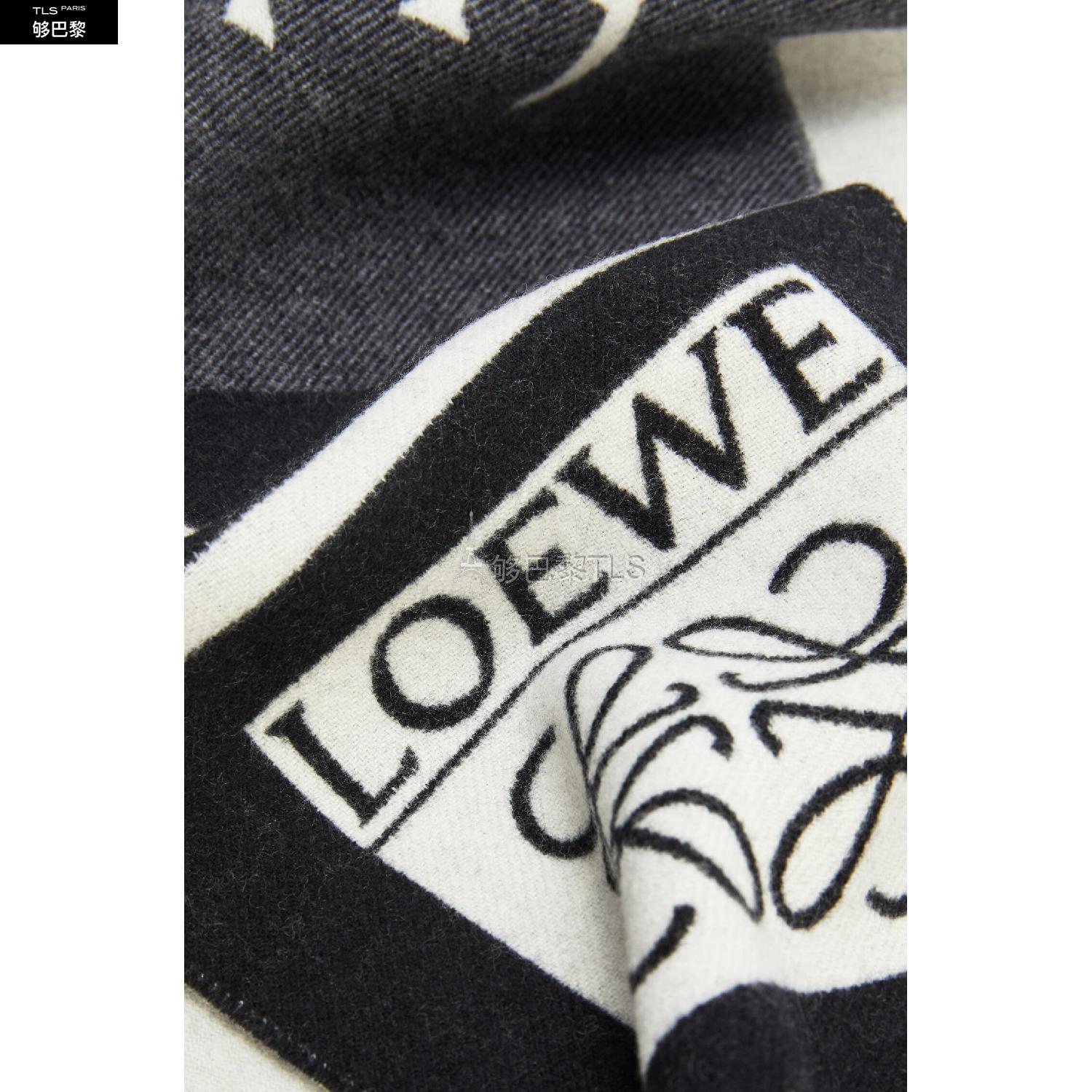 【包邮包税】 loewe罗意威 21年春夏 男士 围巾 足球羊毛和羊绒围巾