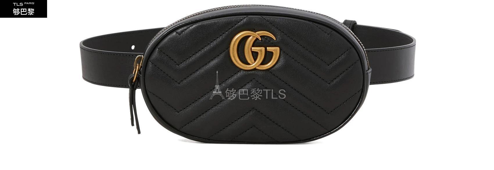 【包邮包税】 GUCCI古驰 21年春夏 女士 腰包 GG Marmont 腰包 GUC593CTBCK 预定商品1-3周发货