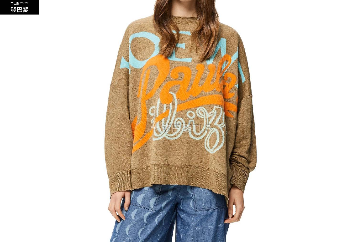 【包邮包税 loewe罗意威 21年春夏 女士 针织衫 jacquard sweater