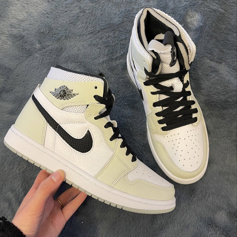 耐克 air jordan 1 zoom air cmft 女款 aj1 白帆 高帮 篮球鞋板鞋