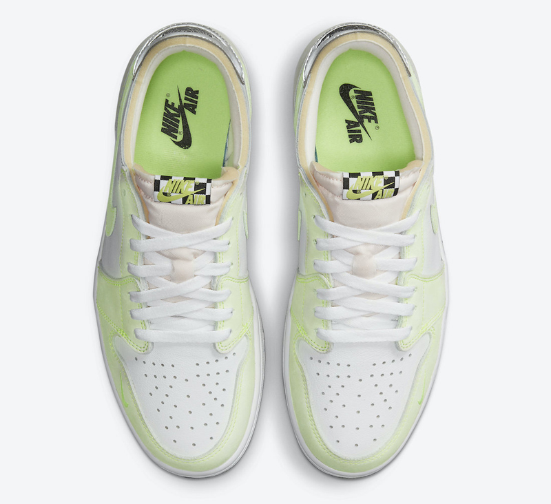 nike/耐克 air jordan 1 low og"ghost green"男款 aj1 白绿 幽灵绿