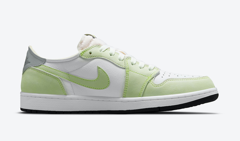 nike/耐克 air jordan 1 low og"ghost green"男款 aj1 白绿 幽灵绿