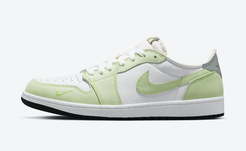 nike/耐克 air jordan 1 low og"ghost green"男款 aj1 白绿 幽灵绿