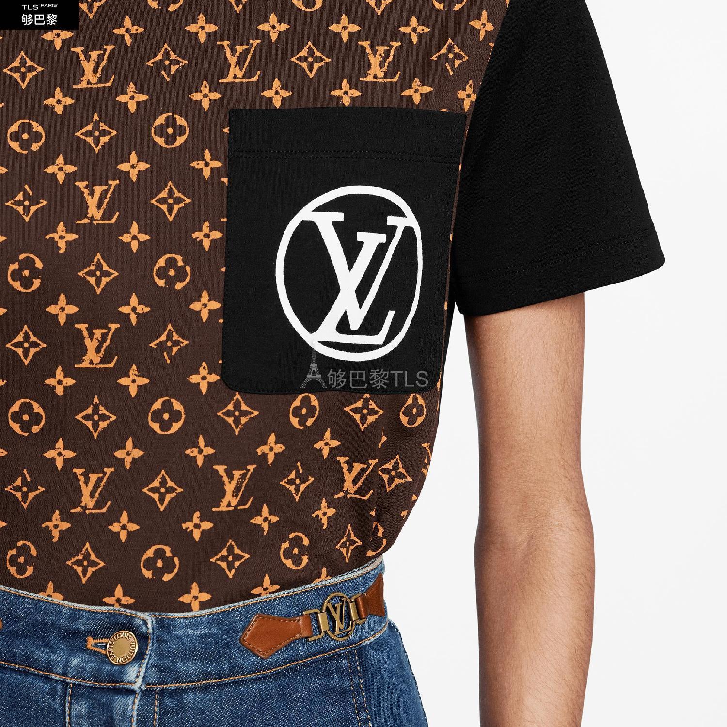 【包邮包税】 lv路易威登 21年秋冬 女士 短袖t恤 tee-shirt retro