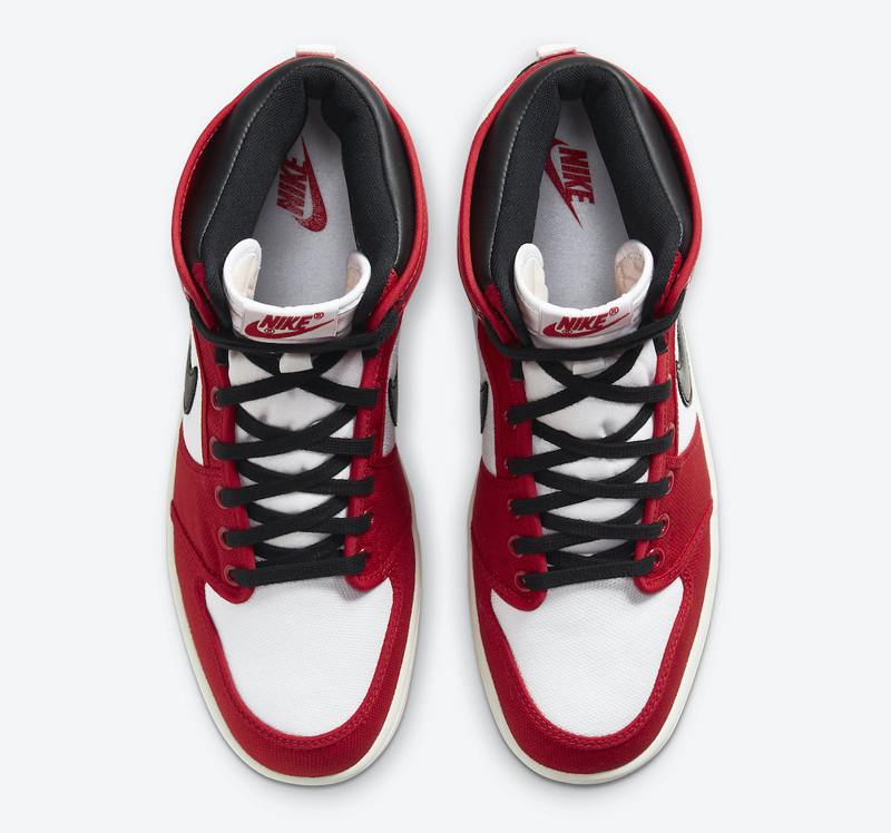 nike/耐克 air jordan 1 ko chicago 男款 aj1 芝加哥 黑白红 2021版