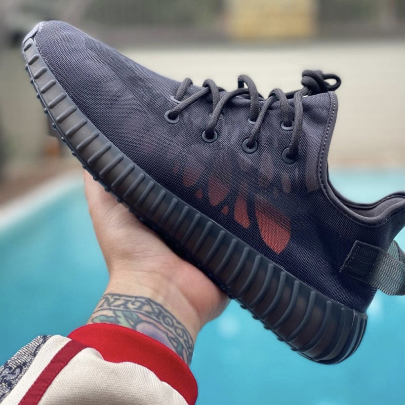 adidas/阿迪达斯 yeezy boost 350 v2 男女同款 yeezy350 黑色 黑武士