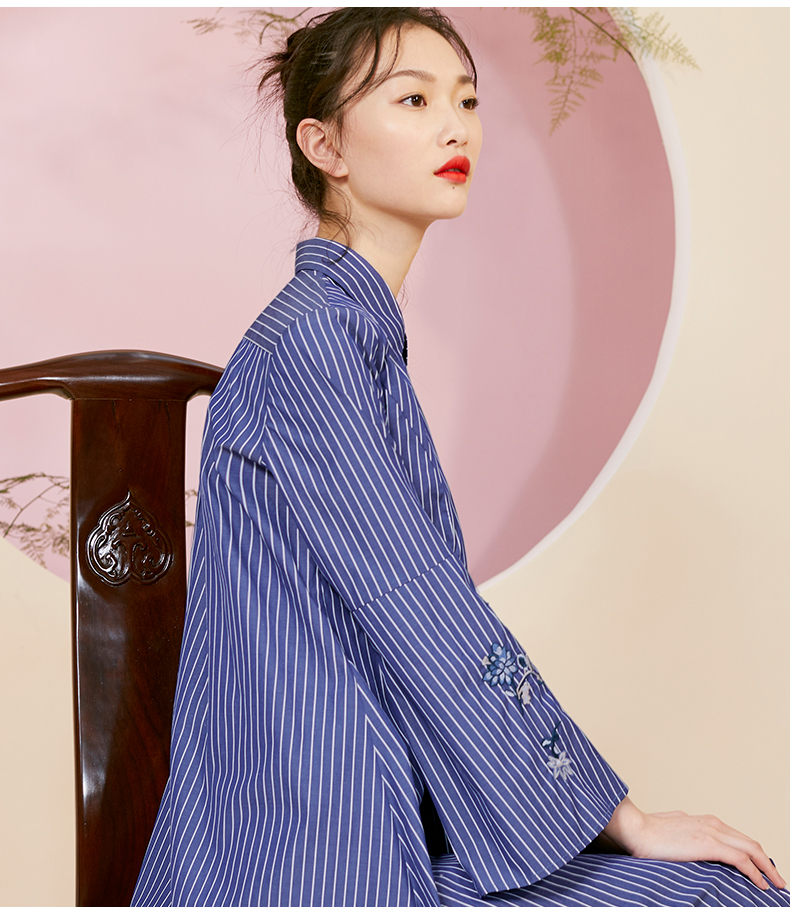 womenswear】【春夏新款】女士连衣裙 花木深中国风品牌女装连衣裙