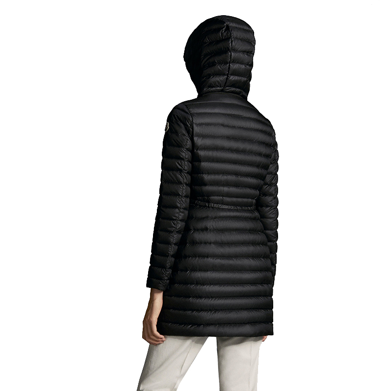 【包税】moncler/蒙克莱 21年秋冬新款 barbel系列 女士黑色轻质尼龙