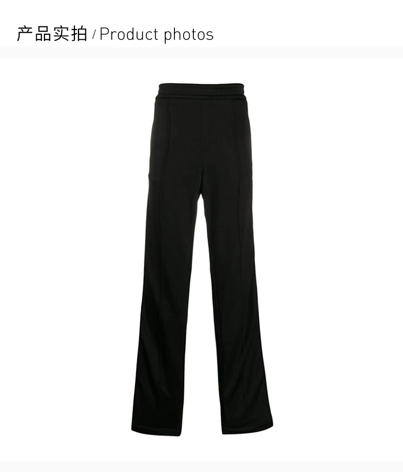【包税】versace/范思哲 男士黑色粘胶纤维混纺弹性纤维休闲裤运动裤