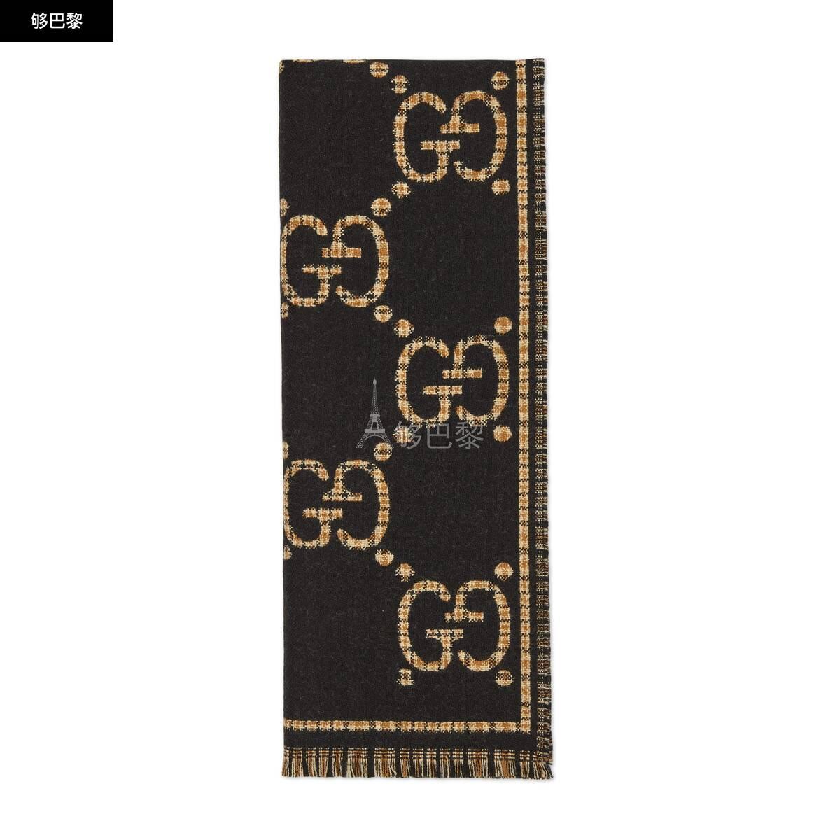 【GUCCI古驰 围巾】【包邮包税】 GUCCI古驰 23春夏 男士 GG羊毛围巾 660025 4G386 1079【正品 价格 图片】 - 寺库网