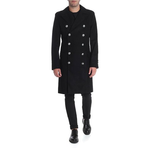 balmain/宝曼 18秋冬 男士大衣 双排扣 经典 3268