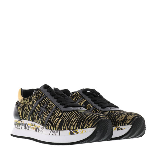 premiata/premiata 女士 牛皮 烫金花纹 运动鞋 br